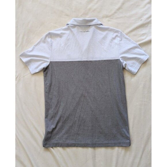 TravisMathew Men's The Rudds 2.0 Polo Shirt White/Gray Medium - Picture 2 of 6